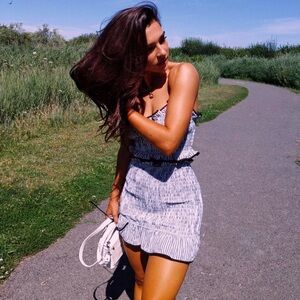 Lovers + Friends crop top skirt set